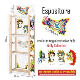 Espositore in Legno Sicily Collection
